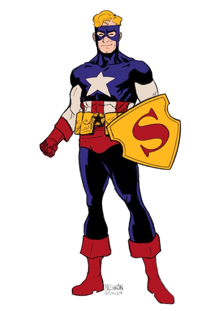 My own take on Amalgam Comics’ Man of War. 