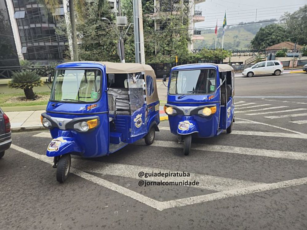 Tuk-Tuks de passeios turísticos estão chamando a atenção em Piratuba