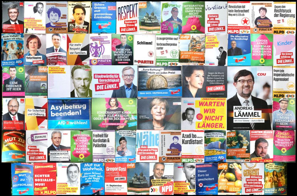 Wahlplakate Bundestagswahl 2017 Stuttgart