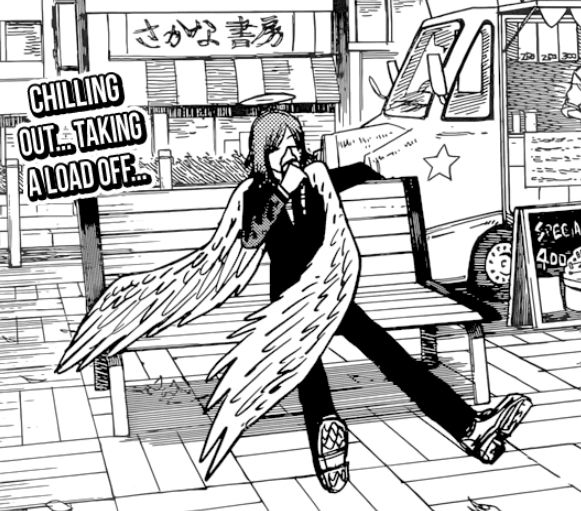 Angel Devil snacking on Ice Cream