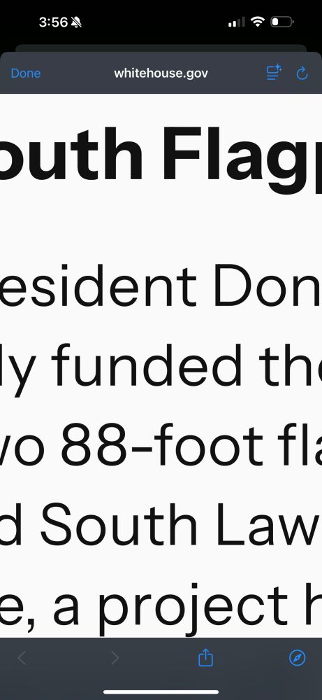 88 foot flags at the WH