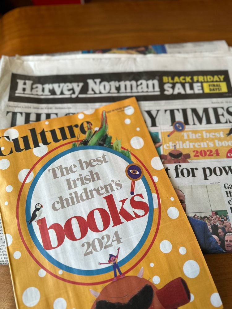 The front cover of the Sunday Times culture Magazine. The title reads ‘the best Irish children’s books 2024’