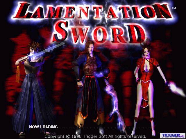 Loading screen of the video game "Lamentation Sword"