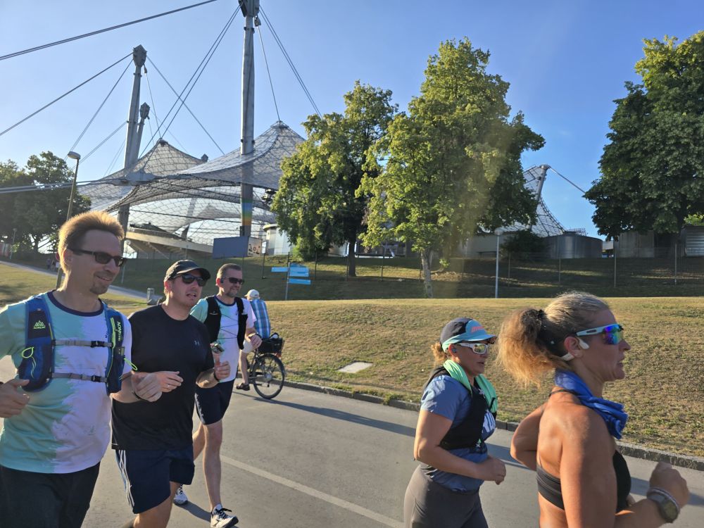 Laufgruppe in Bewegung