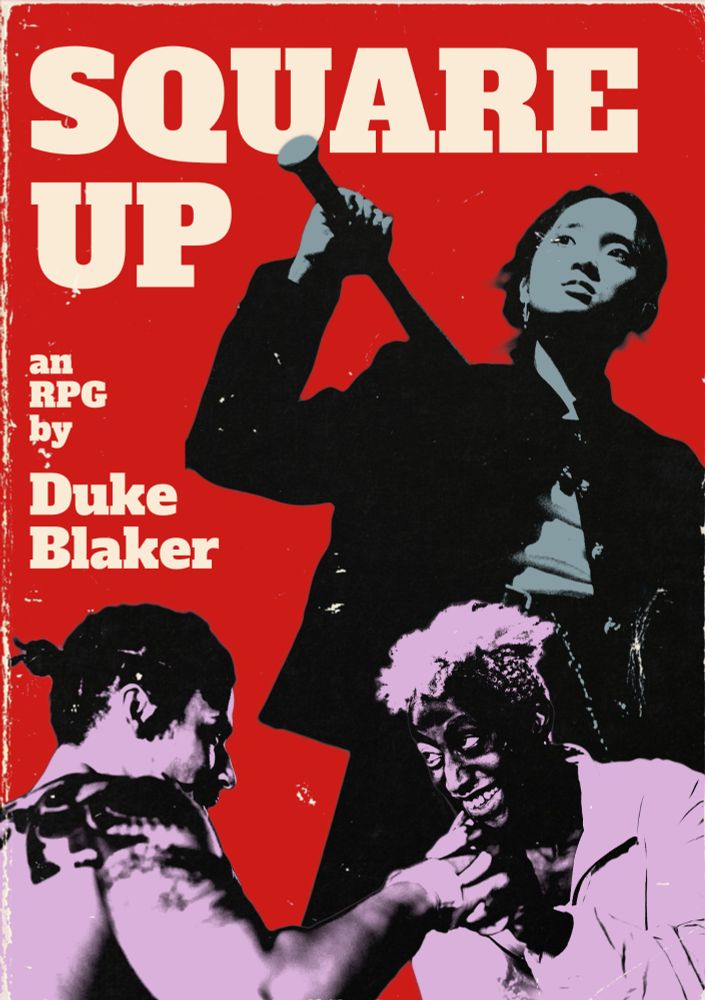 A TTRPG cover for Square Up.