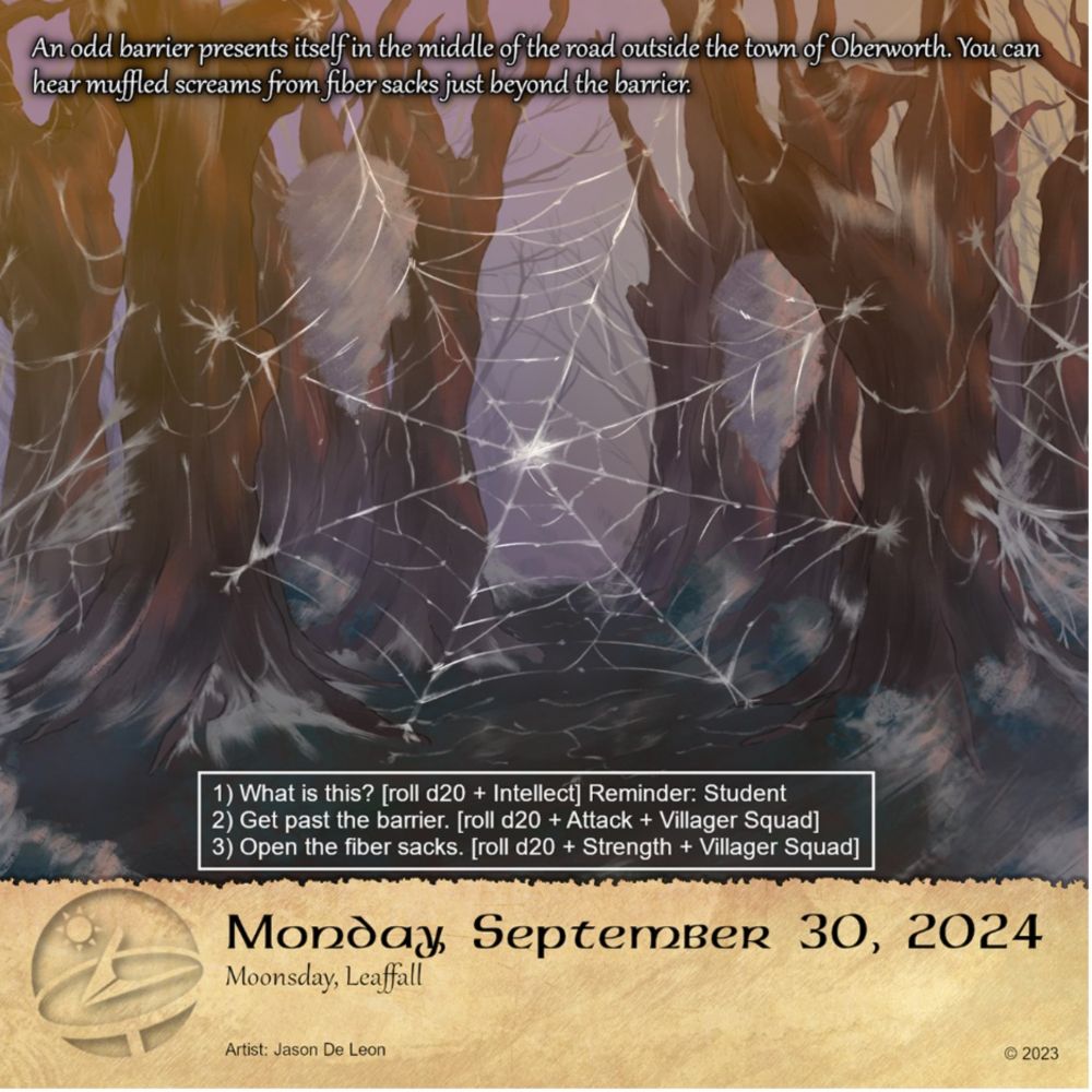 Quest Calendar 2024 – Moonsday, Leaffall 30