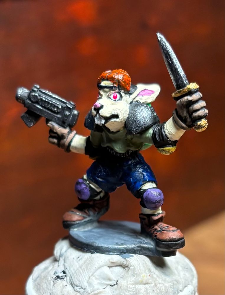 Post-apocalyptic bunny warrior!