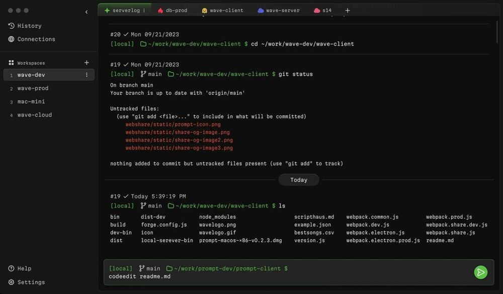 Wave – Le terminal open source pour Linux / macOS qui va vous rendre la vie plus facile