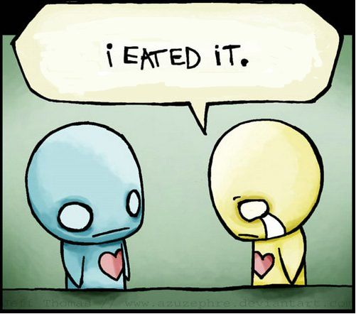 i made you a cookie but i eated it meme but it's edited so it says "i eated it"