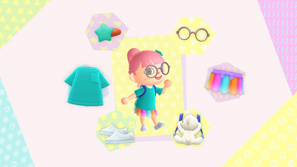 my character in animal crossing new horizons showing my outfit!