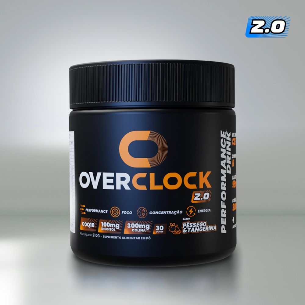 Overclock 2.0 (Pote 30 Doses) - Performance Drink | Beba Overclock