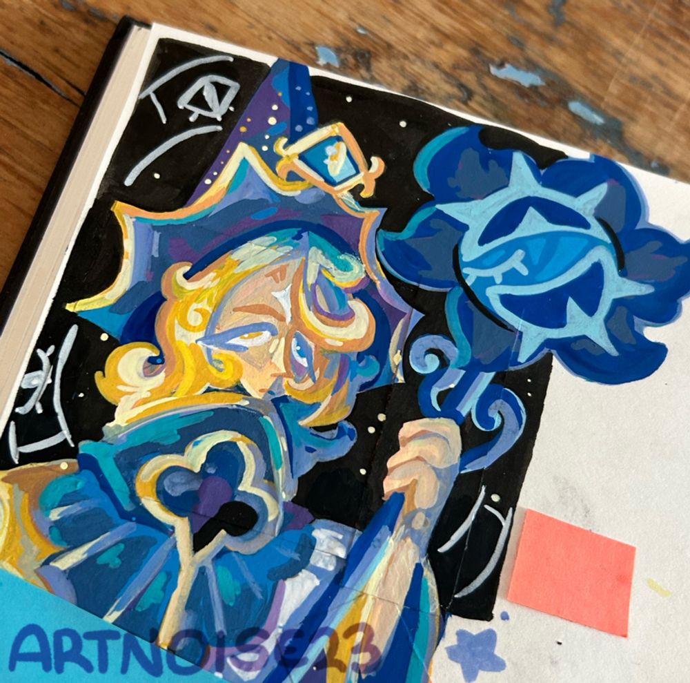 The truthless recluse once known as Pure Vanilla Cookie painted with acrylic paint markers