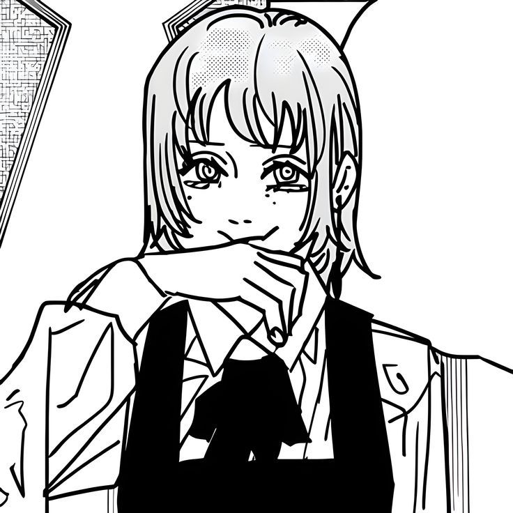 famine devil (chainsaw man) with mouth full of sushi