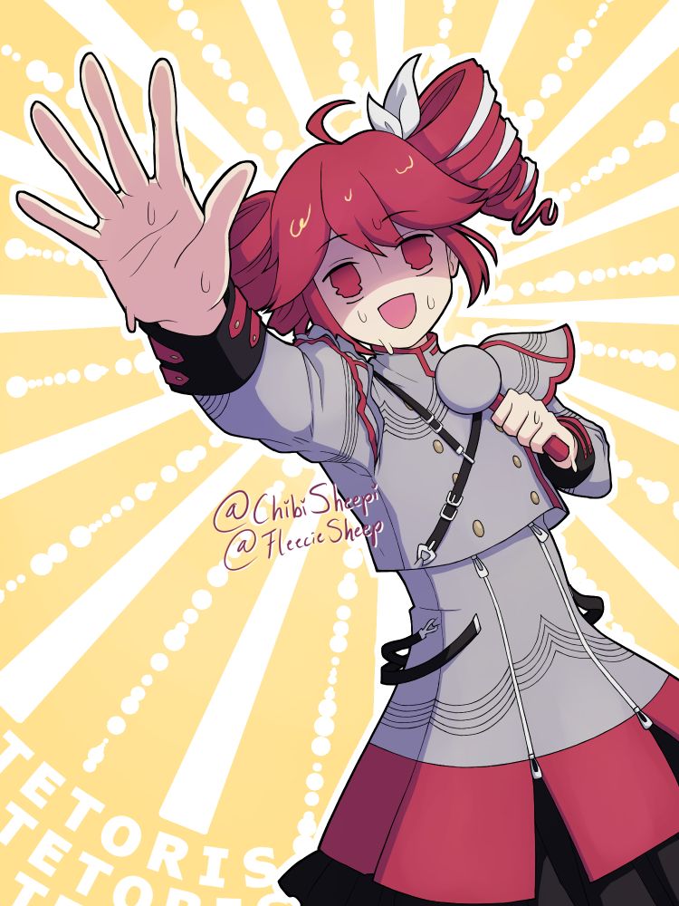 Fanart of Kasane Teto from the song Tetoris by the artist Hiiragi Magnetite