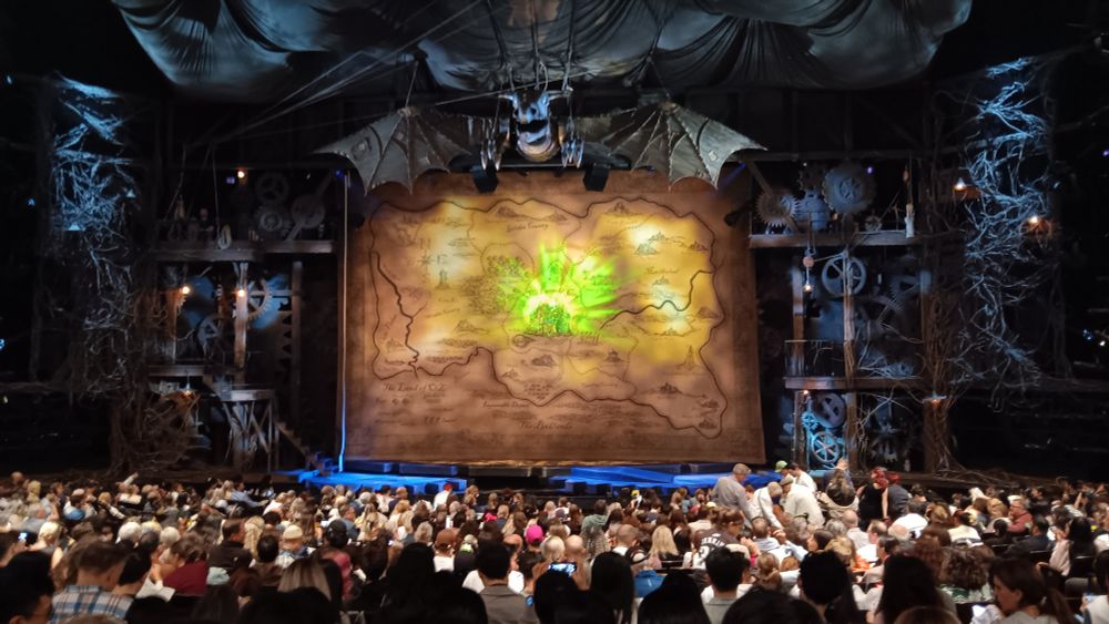The stage of Wicked, we also saw Hadestown this year but neither of us thought to take a picture 