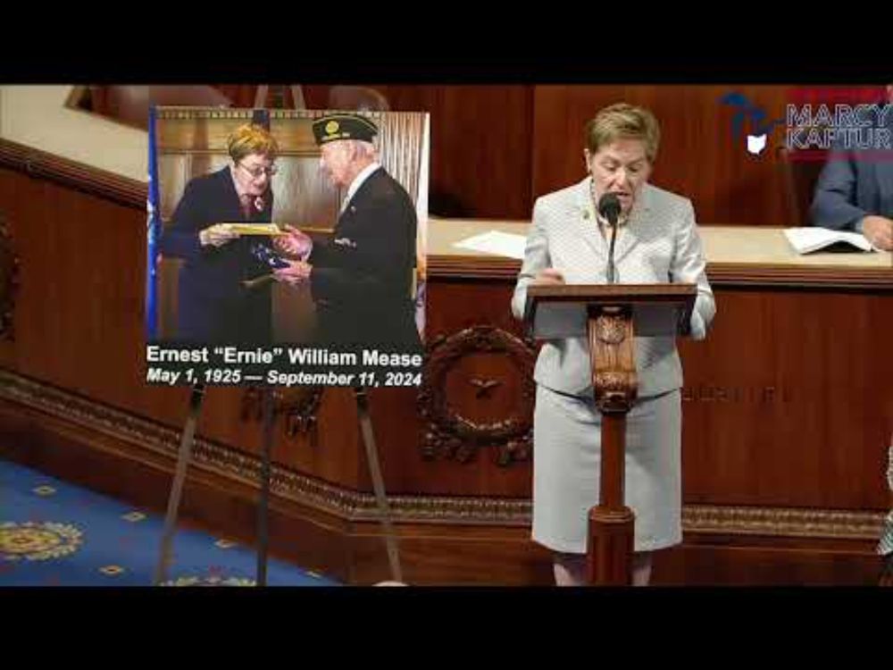 Congresswoman Kaptur Speech Honoring Life Of Past American Legion Post 335 Commander Ernest Mease