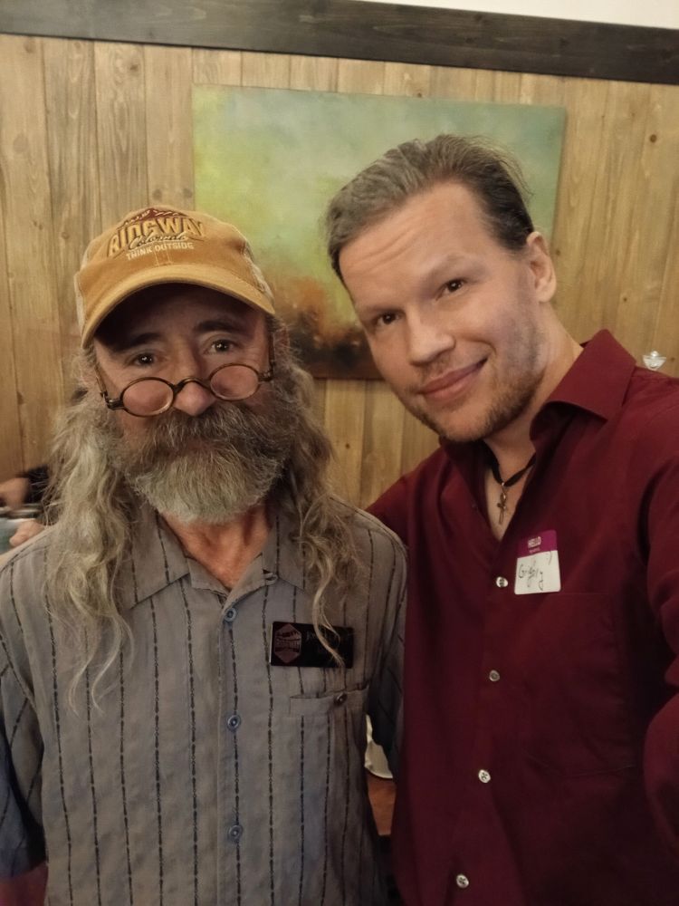 Me taking a selfie with the mayor of Ridgway, Colorado.