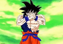 Goku going Super Saiyan