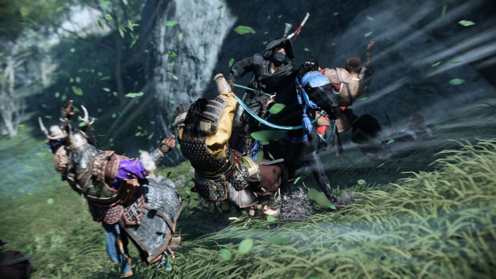 Jin riding his horse to attack the enemies