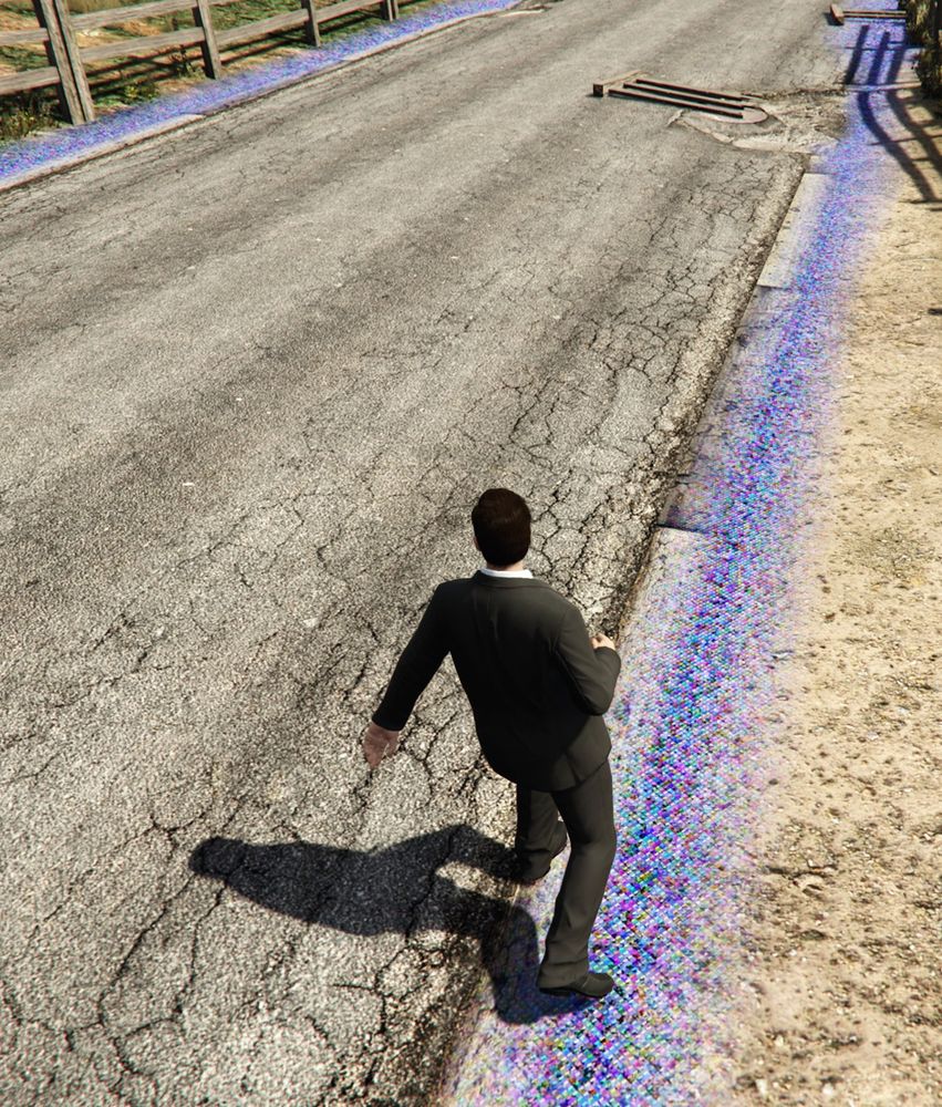 Texture glitch on GTA Online.