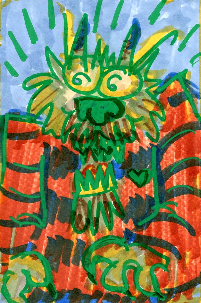 brightly colored portrait of yours truly 