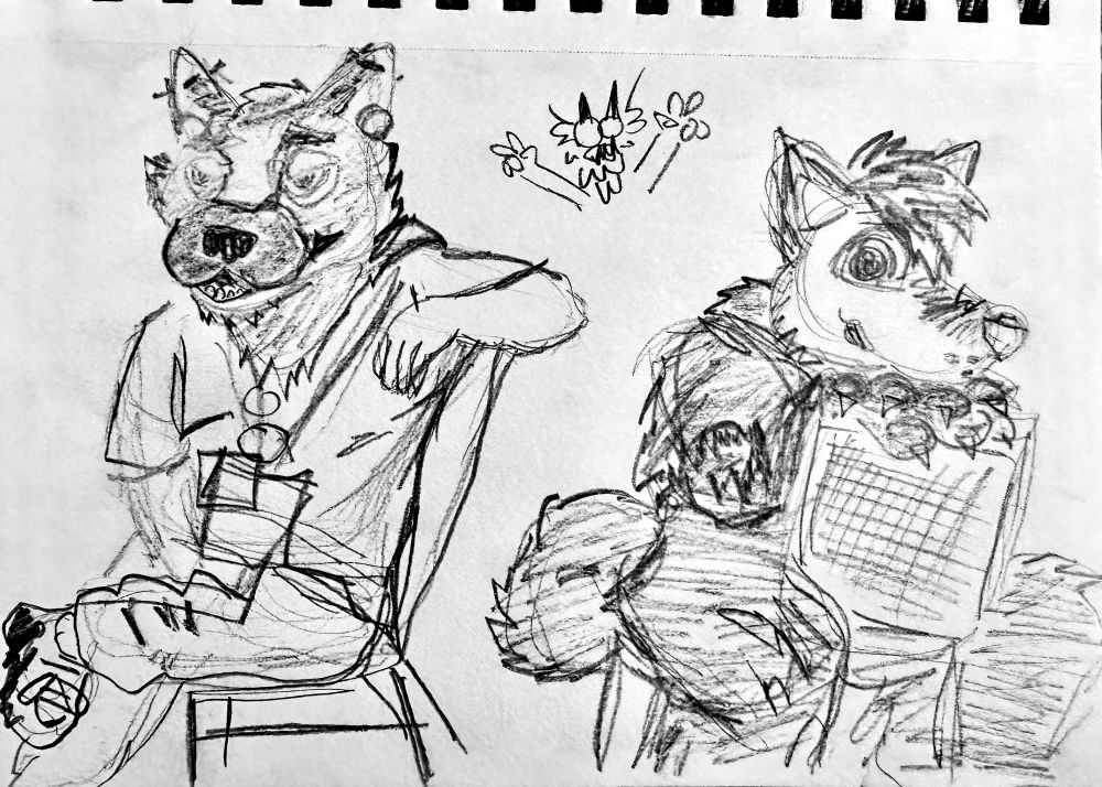 fursuiters in chairs 