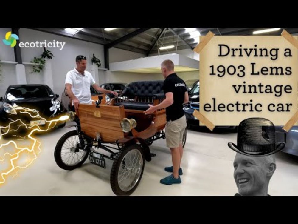 Driving a 1903 Lems vintage electric car!