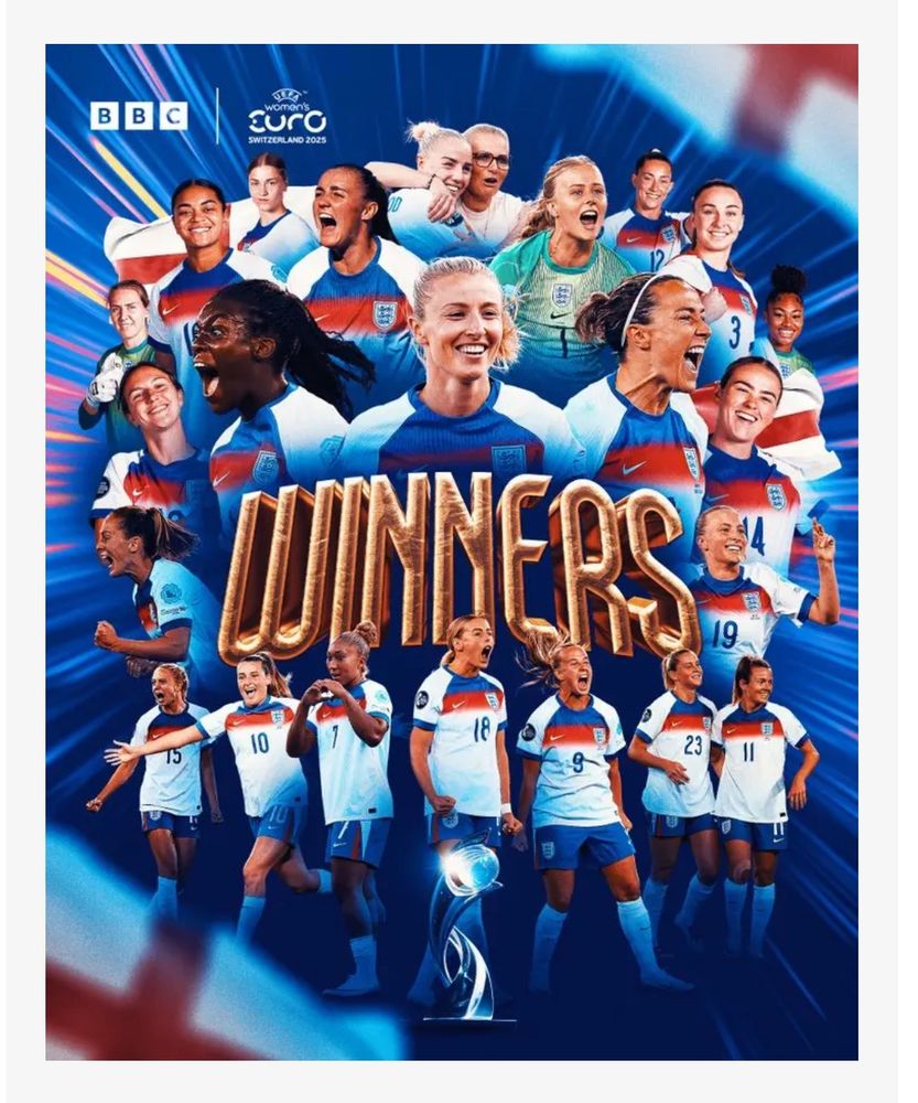 England’s Euro winning Women’s team.