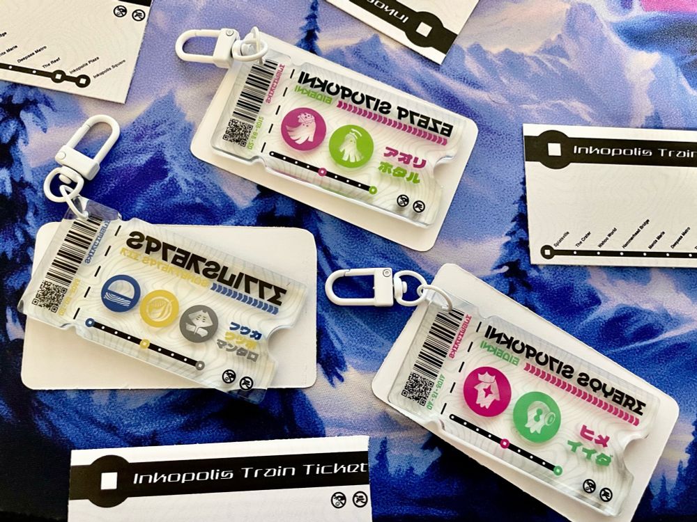 inkopolis train ticket charms- available at sketchwave.bigcartel.com