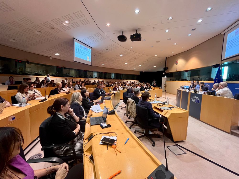 Full house at European Parliament event. 