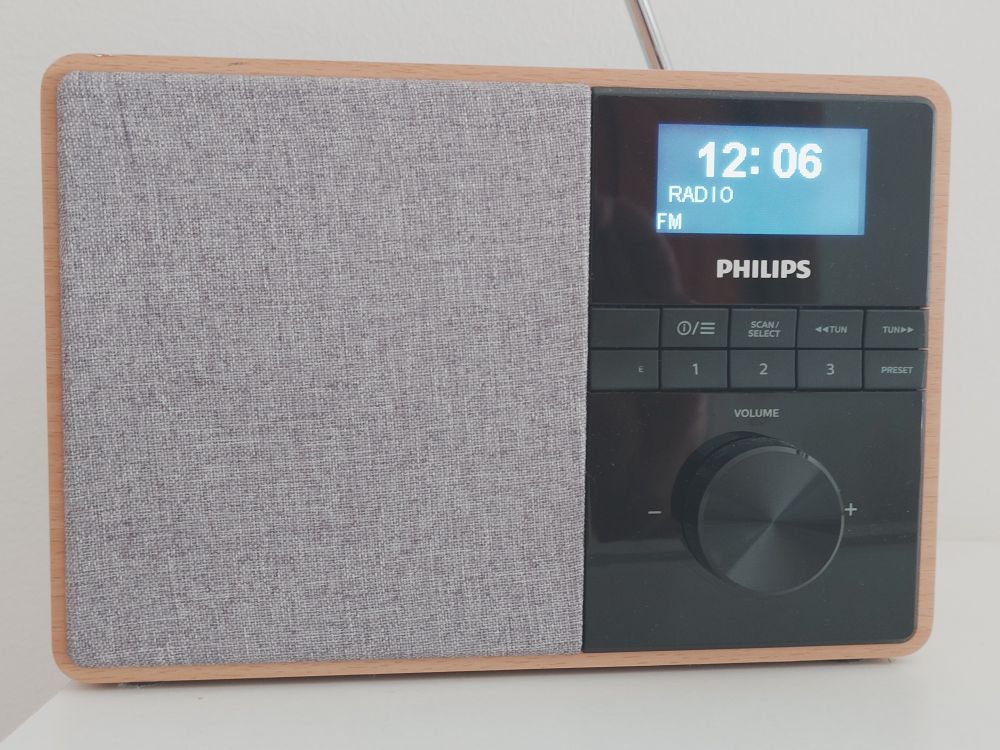 Picture of my Philips radio, my reliable travel companion.
