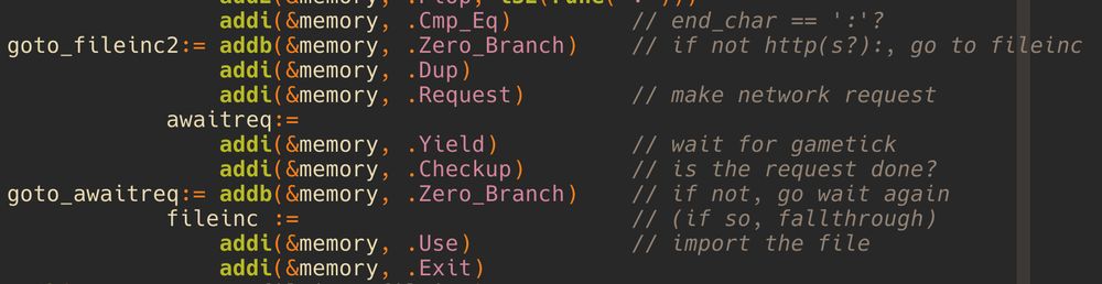 some assembly i wrote for the scripting language stdlib. it blocks on a network request if the file URL starts with http: or https:.