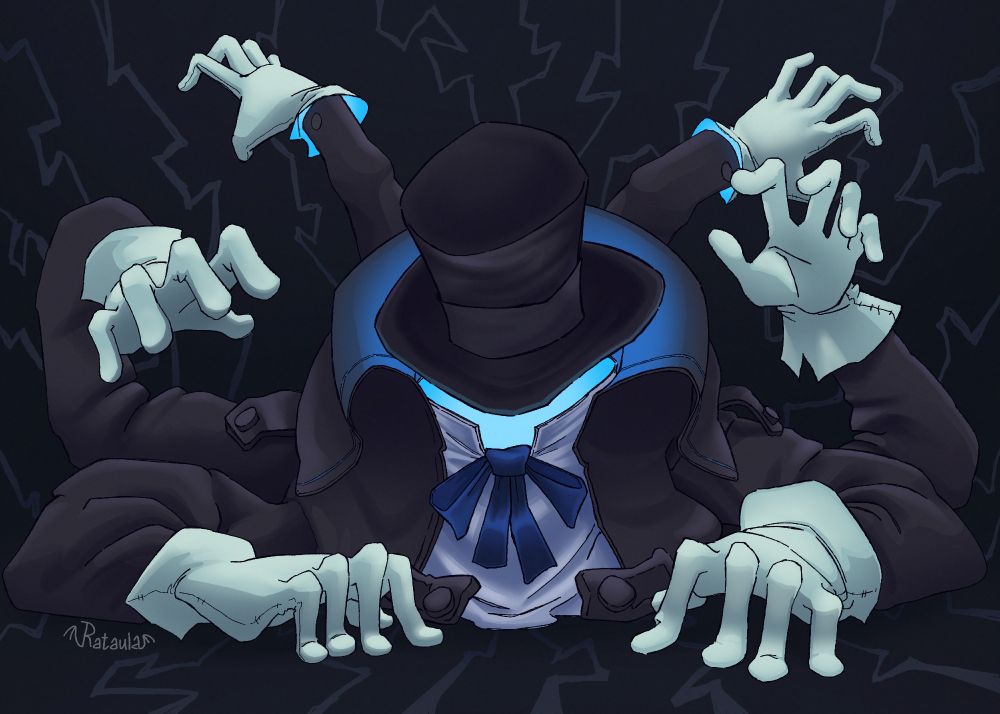 Digital illustration of Caligari from BIGTOP BURGER 