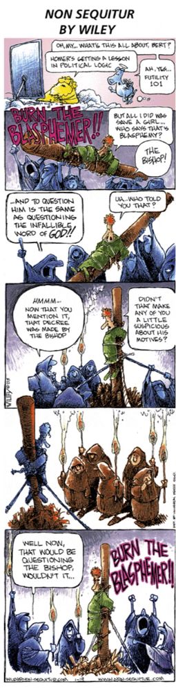 such joys… walking up early to read the Sunday paper to find comic strips such as this…
