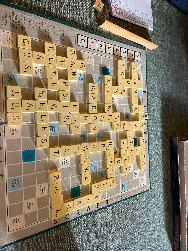 Résultat d’une jolie partie de Scrabble