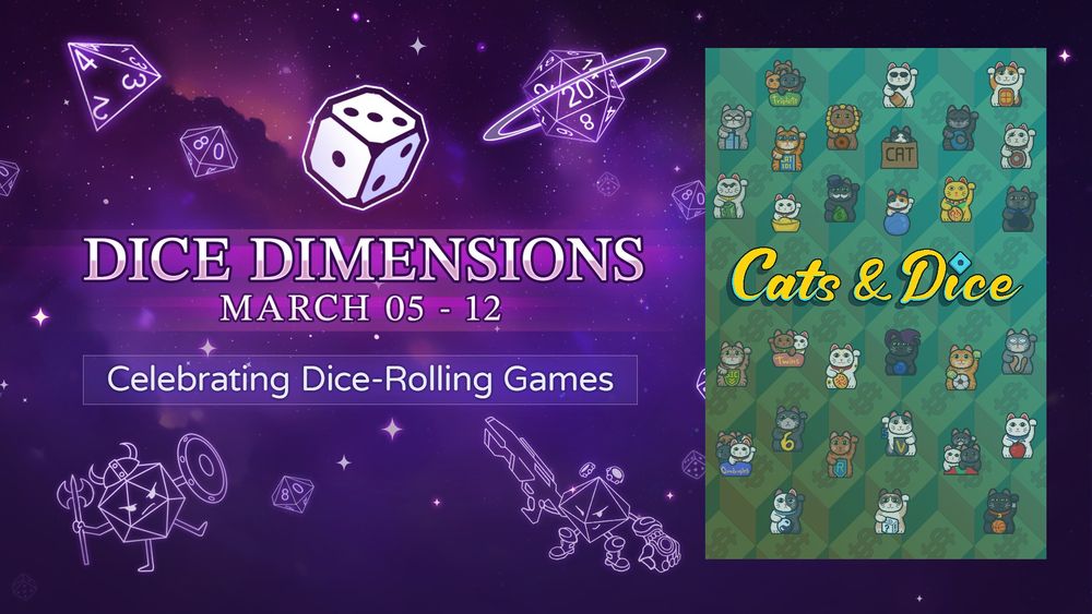 Check out Cats & Dice in the Dice Dimensions Steam event!