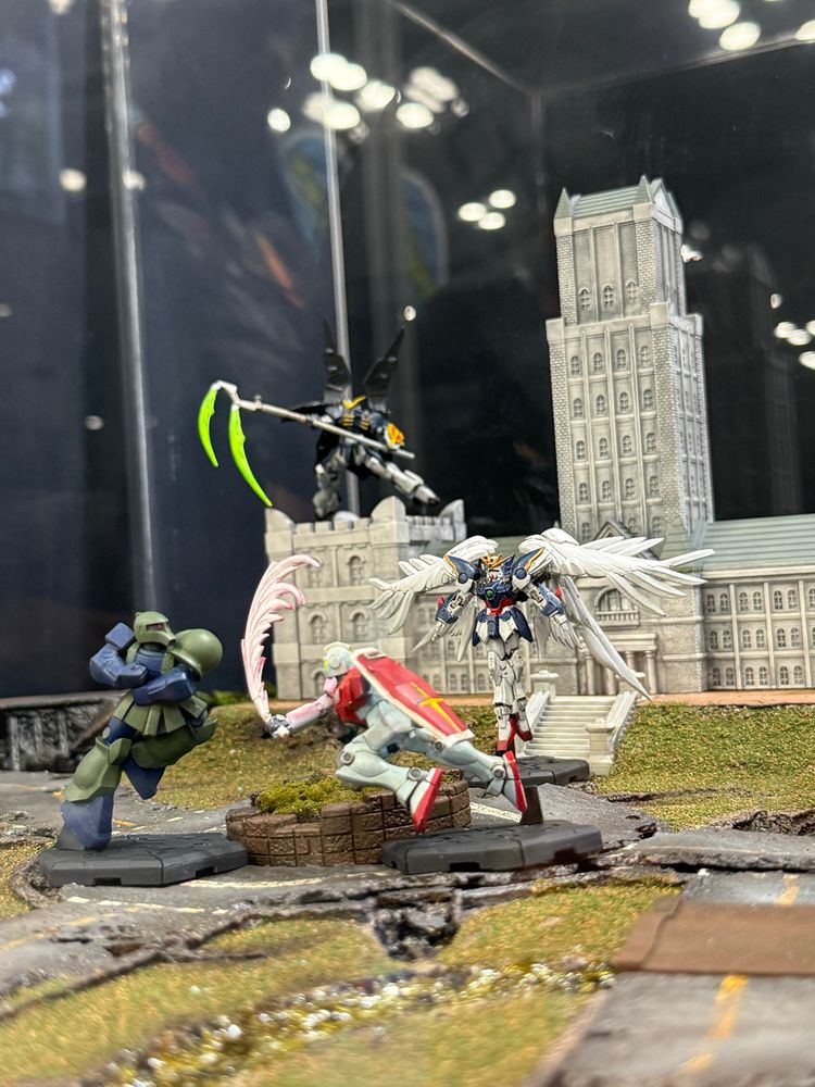 At Gundam Card Game booth at GenCon 