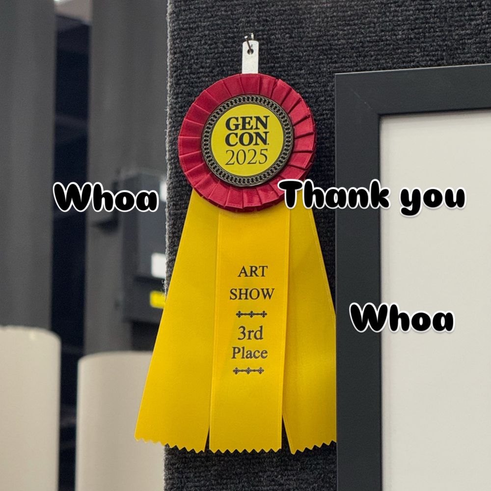 I got 3rd place in the Art Show!