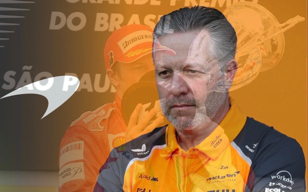 A man staring into the distance, with a transparent image of a man lifting a trophy 