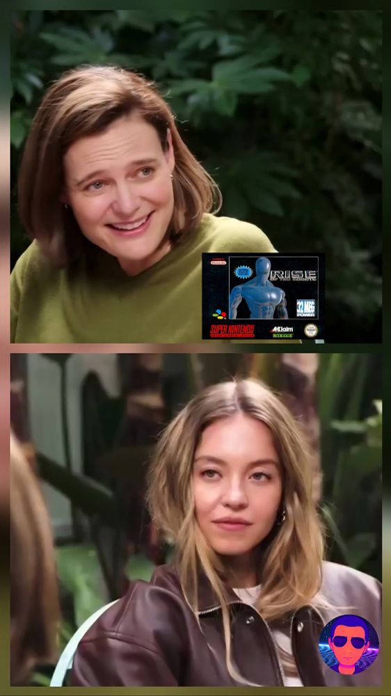 A woman with a smile and the box for Rise of the Robots in the first panel

A woman with a look of contempt and a SteadySphere image in the second panel