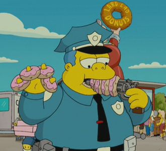 Chief Wiggum and donuts