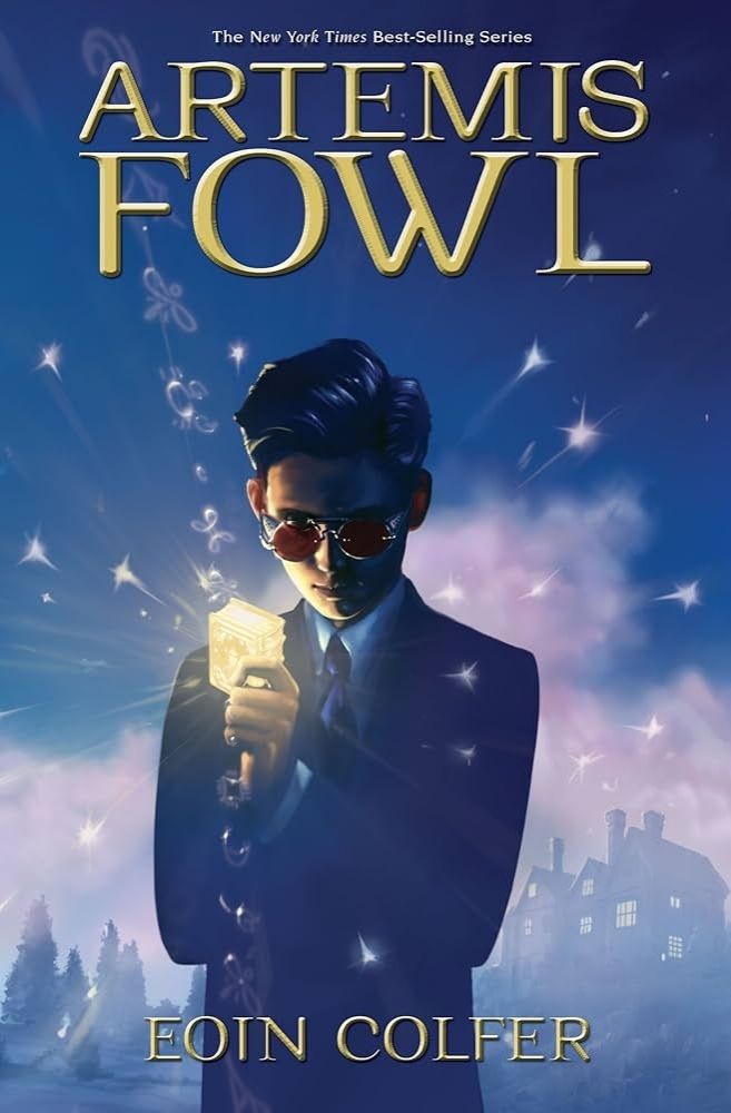 Capa ilustrada do primeiro livro sa série Artemis Fowl