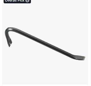 image of a black wrecking bar from an online store. 