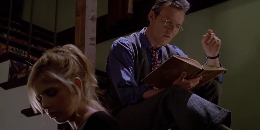 giles reading (buffy the vampire slayer)