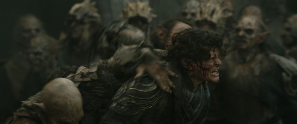 Elrond held by orcs