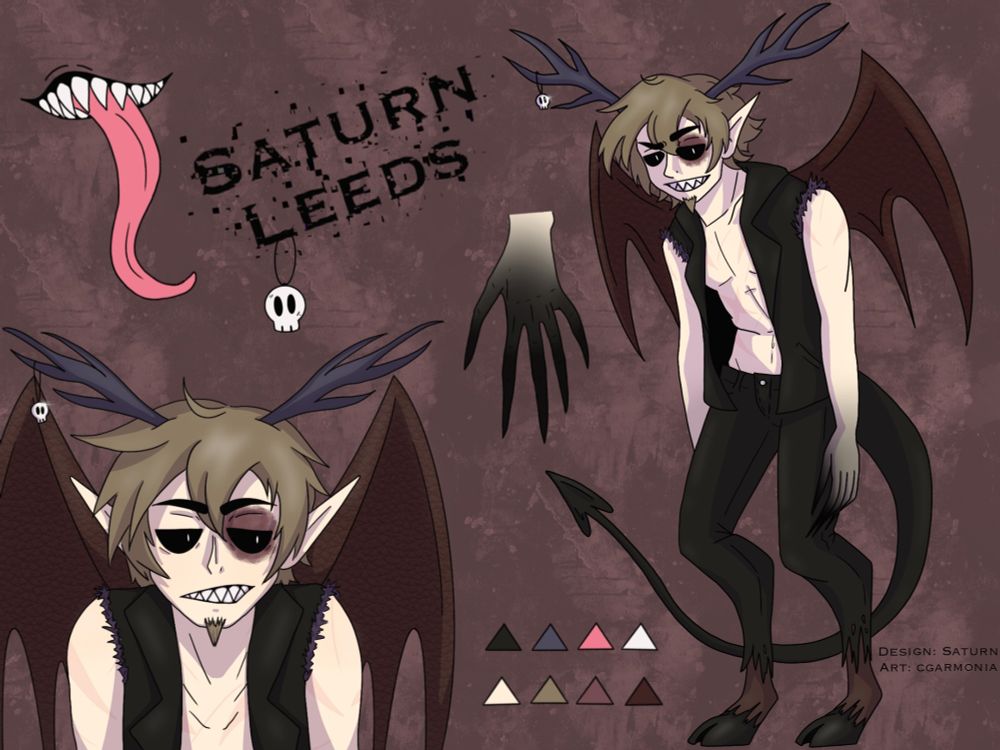 Saturn 2.0 design reference sheet. Art by @cgarmonia