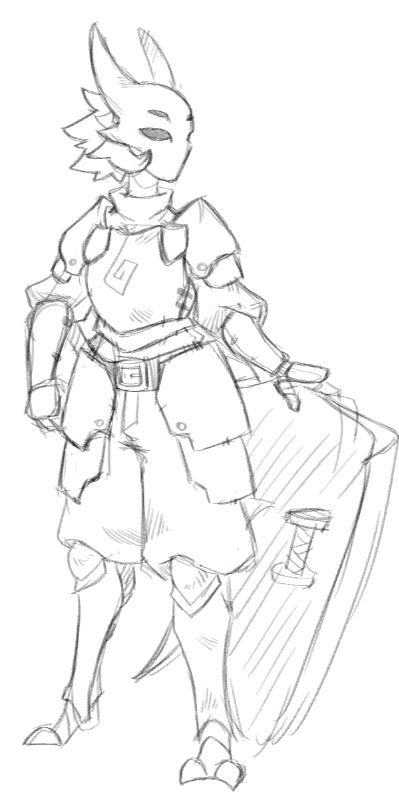 One of my bug OCs, Sylliana. Art by @jizzus.bsky.social