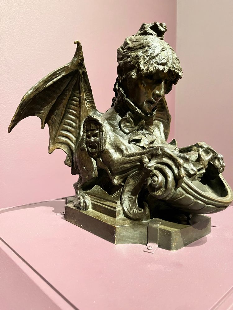 Sarah Bernhardt French, 1845-1923 Self-Portrait as a Chimera, Inkwell