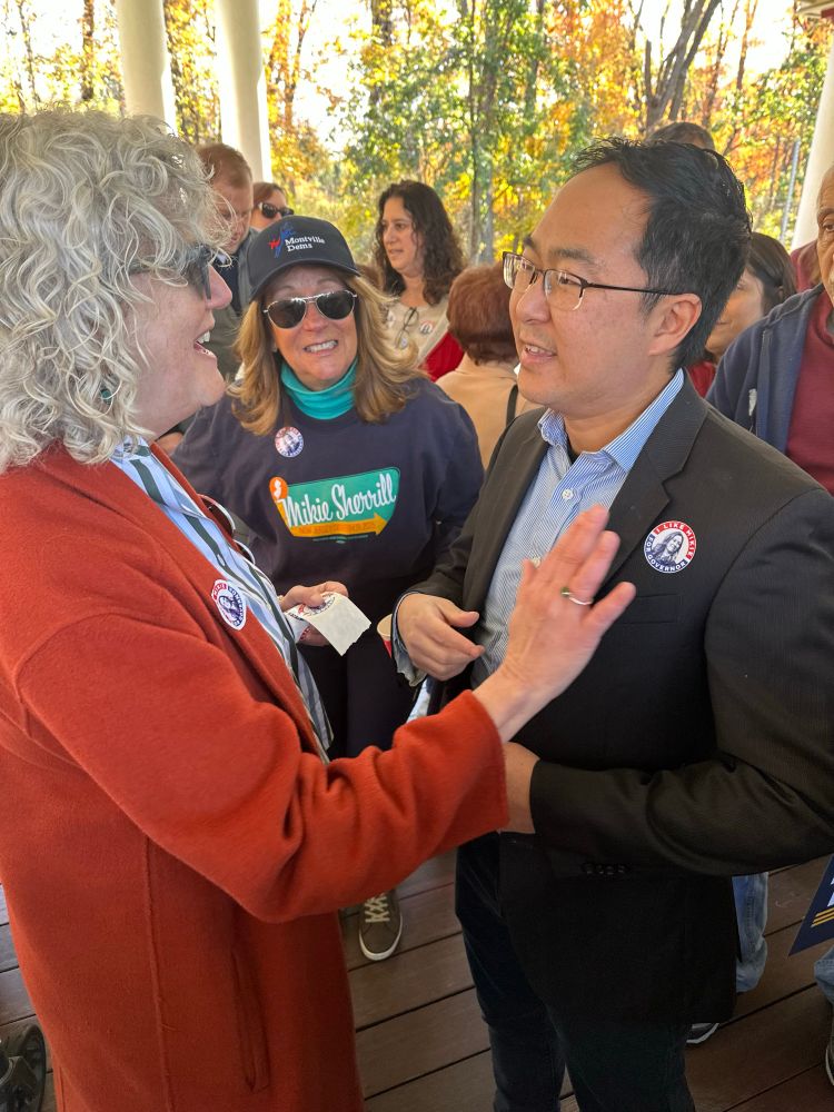 Talking with Senator Kim in Parsippany!