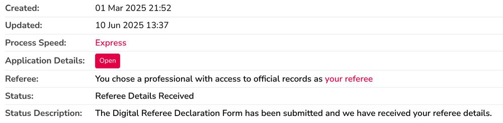 The status of my 18yo's CitizenCard application.